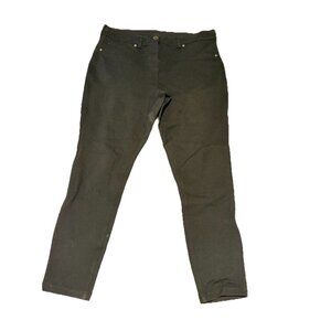 Women's Size L Stretch Jeggings Basic Black- 12Thompson Brand